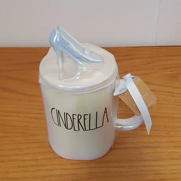 Disney Collection by Rae Dunn Luster Cinderella Mug with Glass Slipper Topper - Picture 4 of 8